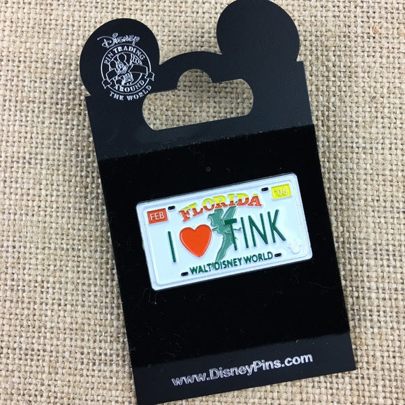 Walt Disney World Florida Feb 06 License Plate Pin