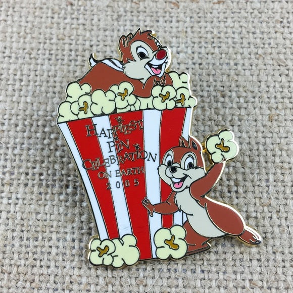 Chip & Dales Popcorn Pin Happiest Celebration LE
