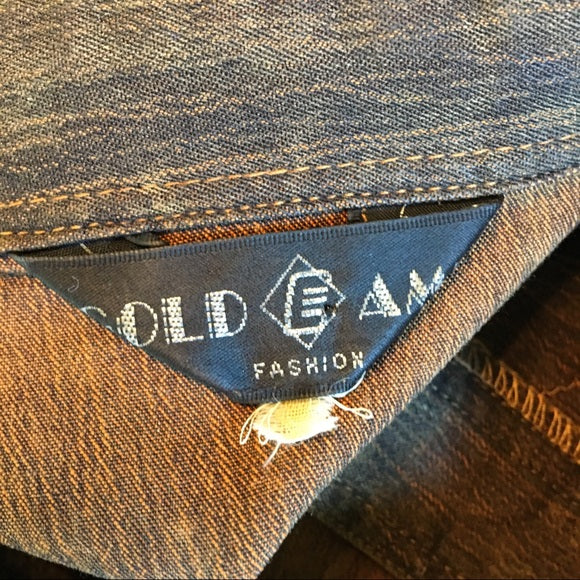 Vintage Gold Amir Full Button Front Long Shirt Dress