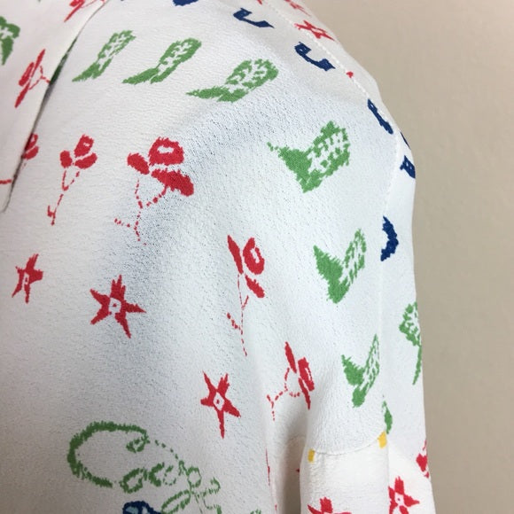 Lady Reiner Cowgirl Couture Western Blouse Button