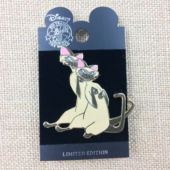 Disney Lady and the Tramp Siamese Cats Si And Am Limited Edition Pin