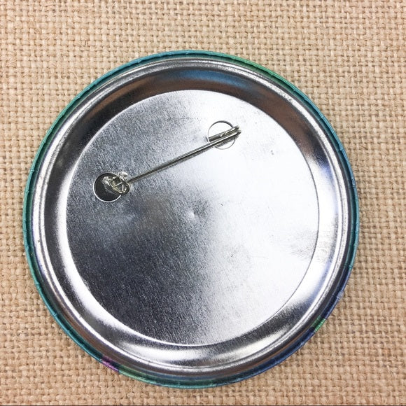 Disney The Little Mermaid Pin Back Button 3" Princess Ariel & Flounder