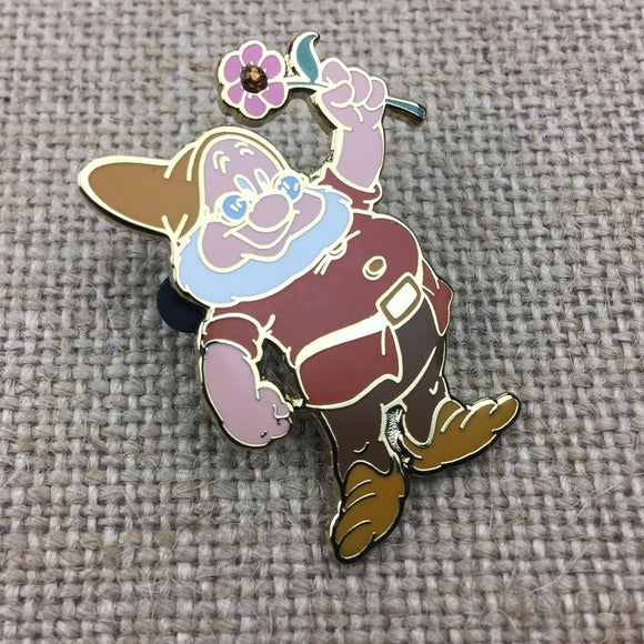 Disney Snow White & Seven Drawfs Doc Flower Pin