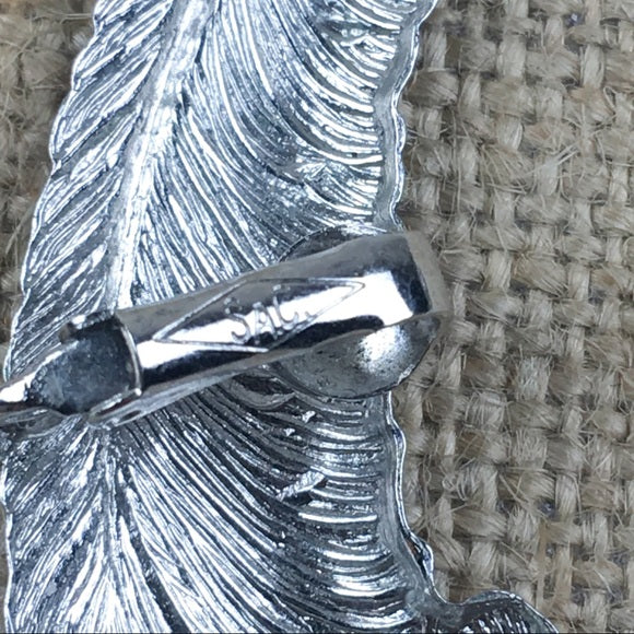 Vintage Sarah Conventry Feather Climber Clip On Earrings