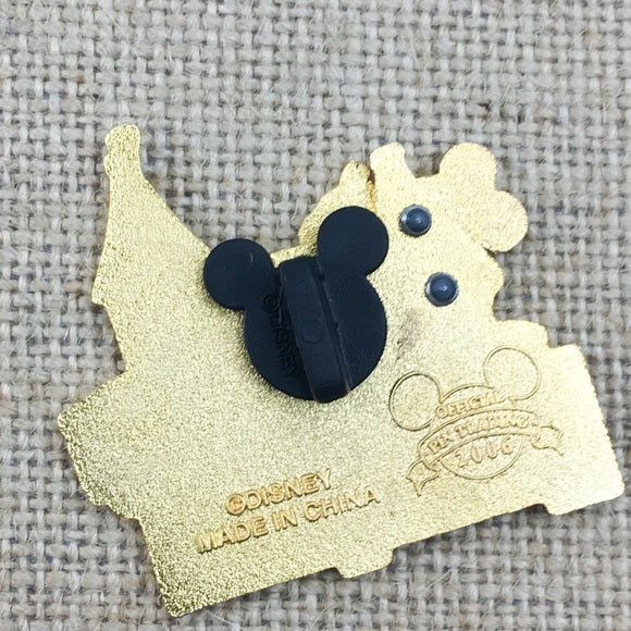 Disneyland DLR 50th Anniversary Retro Collection Main Street Station Mickey Mouse 3D Pin