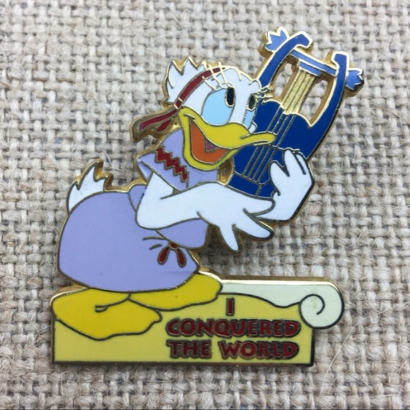 Downtown Disney I Conquered The World Daisy Duck Pin
