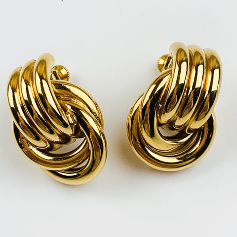 Vintage Napier Clip On Screwback Earrings
