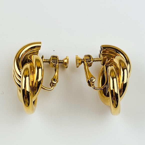 Vintage Napier Clip On Screwback Earrings