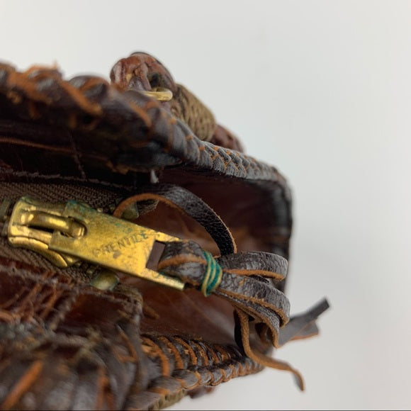 Vintage | Crocodile Skin Shoulder Satchel Bag