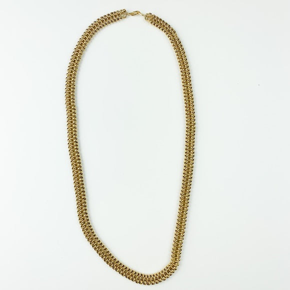 Vintage Trifari Gold Tone Chain Link Necklace