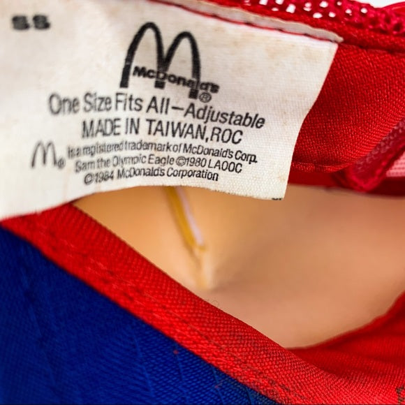 Vintage 80’s Olympic USA McDonald SnapBack Hat