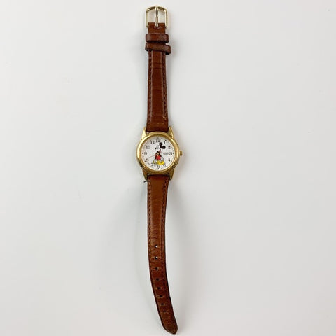 Disney Lorus Quartz Mickey Mouse Leather Watch