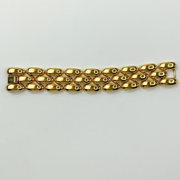 Vintage Napier Link Gold Tone Bracelet