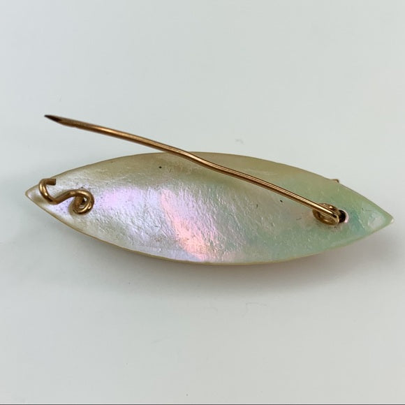 Vintage Mother of Pearl Brooch Pin