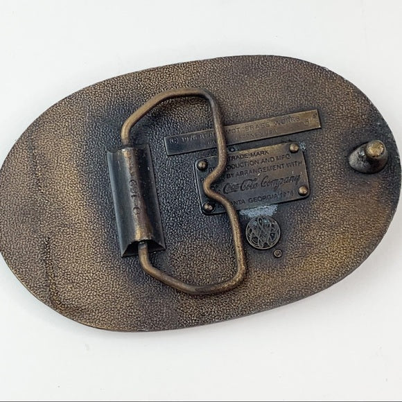 Vintage Coca Cola Company Brass Buckle