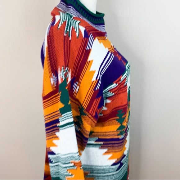 Vintage Units Made in USA Knit Navajo Sweater