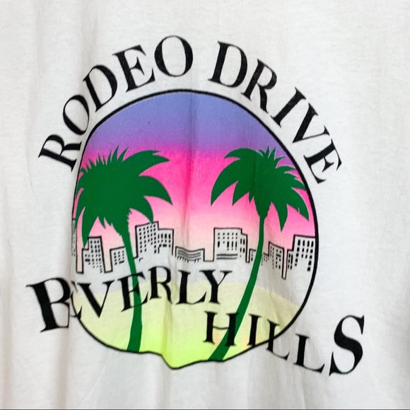 Vtg Hanes Fifty-Fifty Rodeo Drive Beverly Hills Shirt
