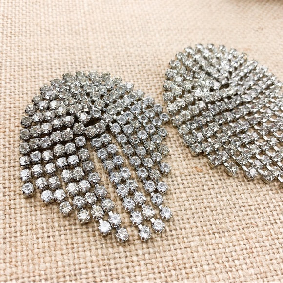 Vintage Bluette Rhinestone Shoe Clips