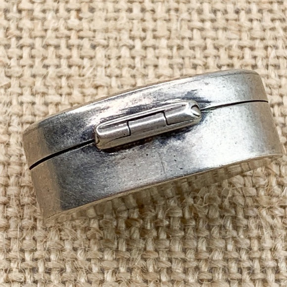 925 Sterling Silver Trinket Storage Hinged Box