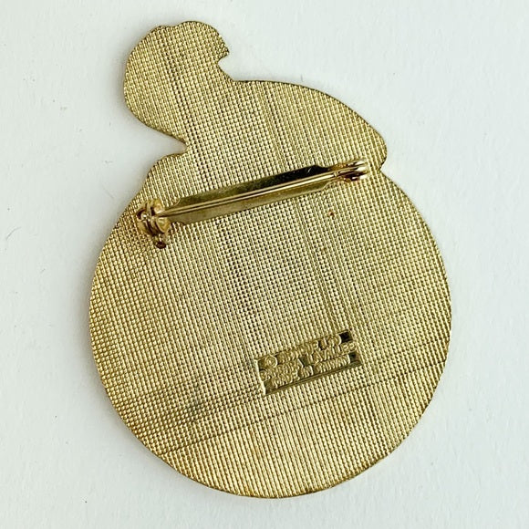 Vintage Signed Barbara Lavallee Enamel Brooch Pin