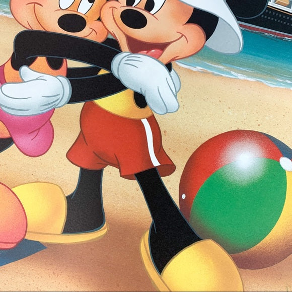 Magical Moments Mickey Minnie Disney 2005 Print