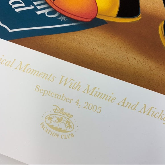 Magical Moments Mickey Minnie Disney 2005 Print