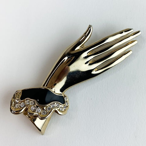 Vintage Lady Hand Brooch Pin