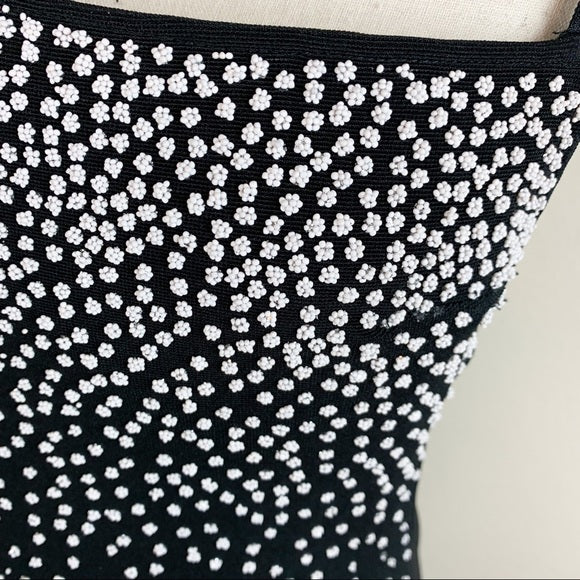 Vintage Tadashi Butterfly Sequin Patch Dress