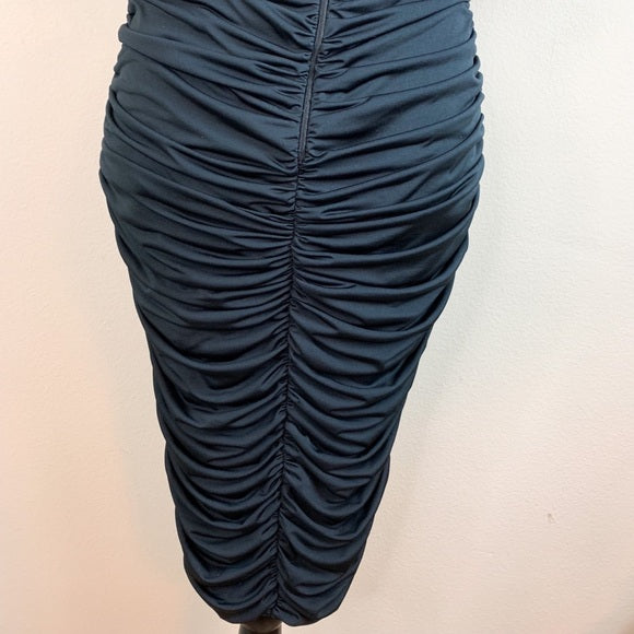 Vintage TD4 by Eletra Ruched Sleeve Party Dress