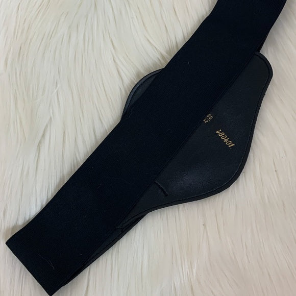 Vintage Leaf Gold Tone Elastic Waist Belt