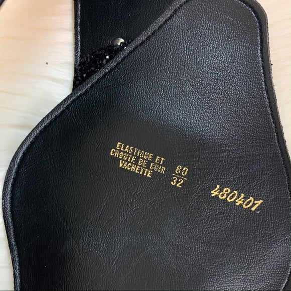 Vintage Leaf Gold Tone Elastic Waist Belt