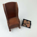 Vintage Dollhouse Miniature Wooden Wood Bench Rocking Chair Seat KYTCO