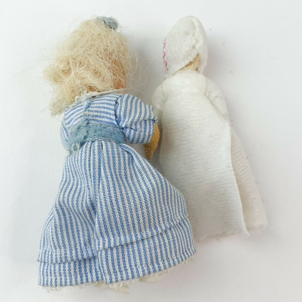 Doll House Miniature Girl Newborn Thread Wrapped Wire Dolls