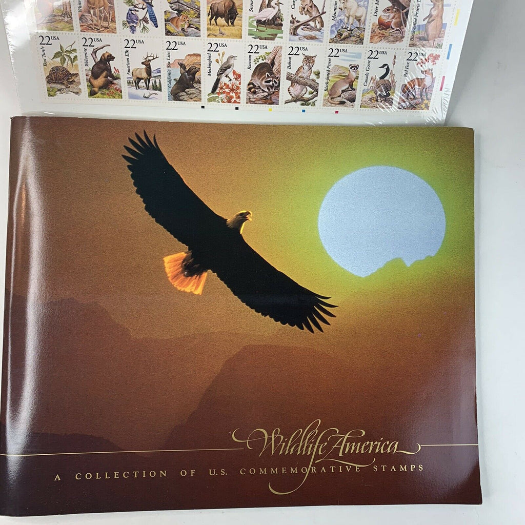 Wildlife America 1987 Collection Of U.S. Commemorative Stamps w Mint Set