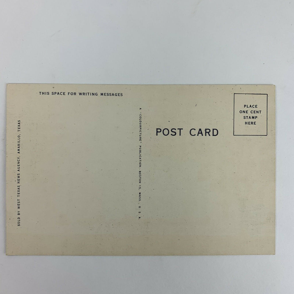 Amarillo Texas Aerial View of City Linen Postcard