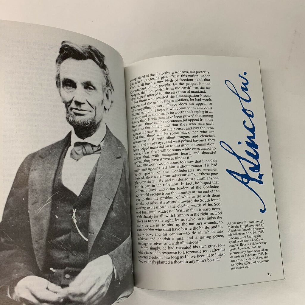 VTG 1986 Lincoln Memorial Official National Park Handbook #129 - 47 Color Pages