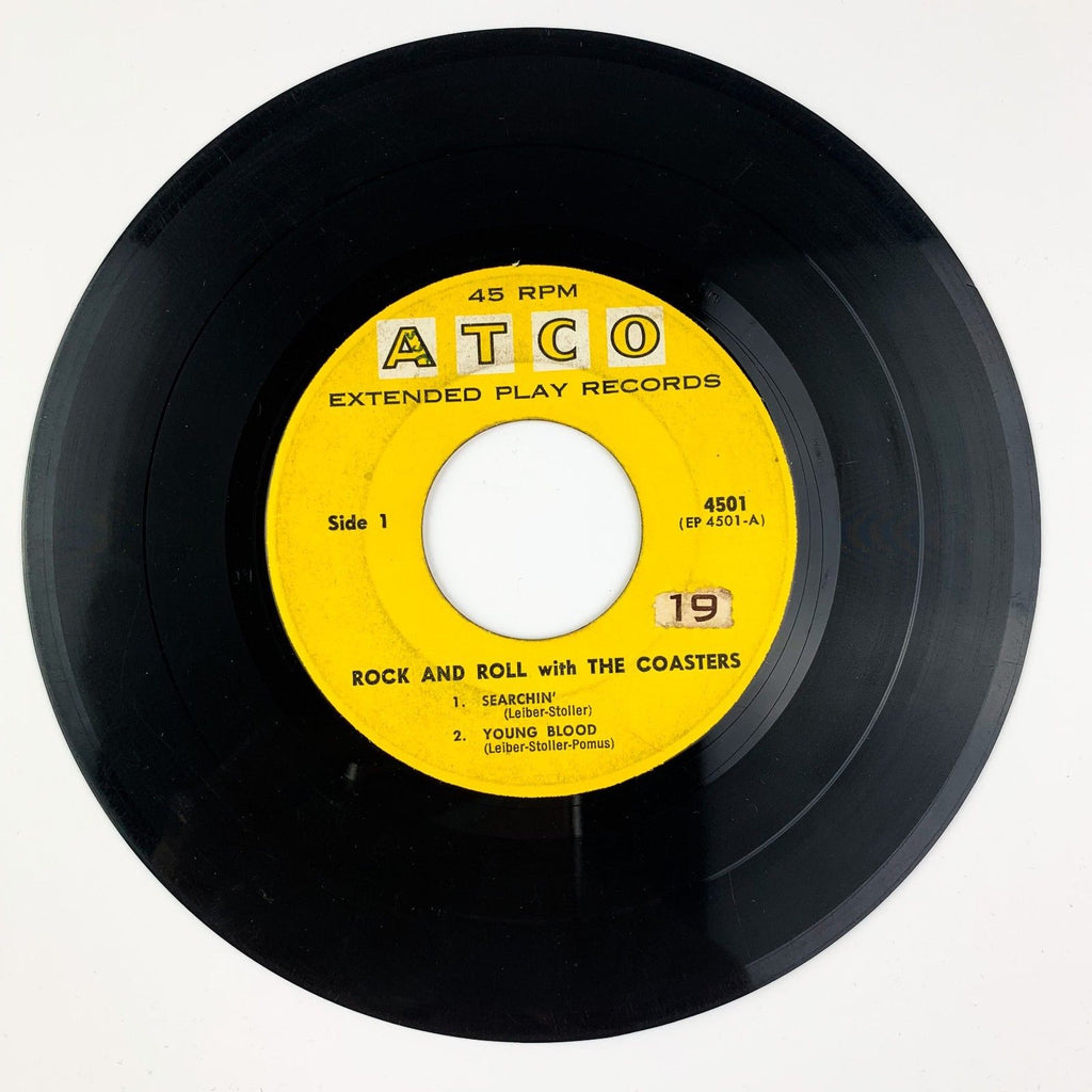 Vinyl Music Record Rock and Roll with THE COASTERS Records 45rpm ATCO EP-4501