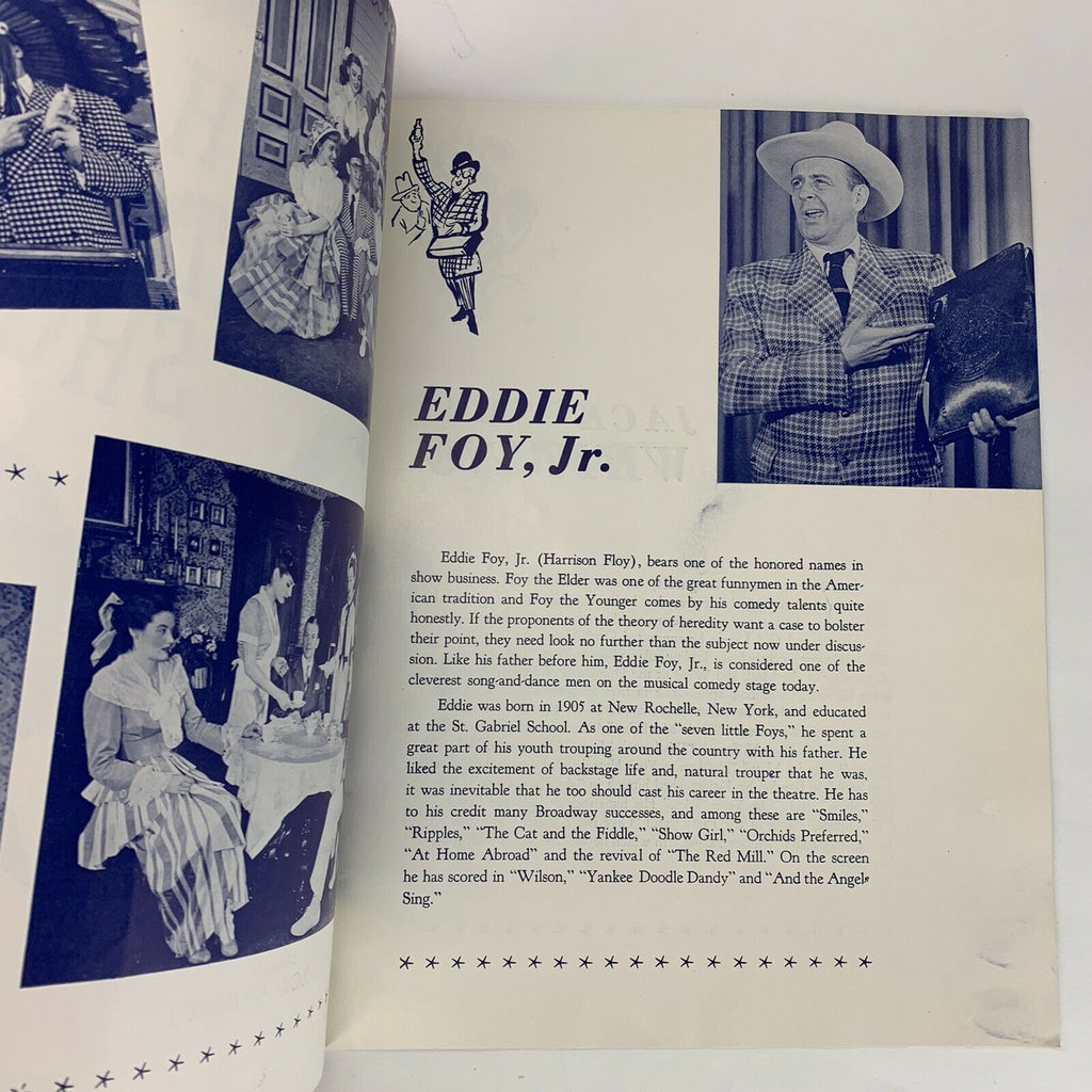 High Button Shoes Souvenir Program Eddie Foy Jr Jack Whiting Audrey Meadows