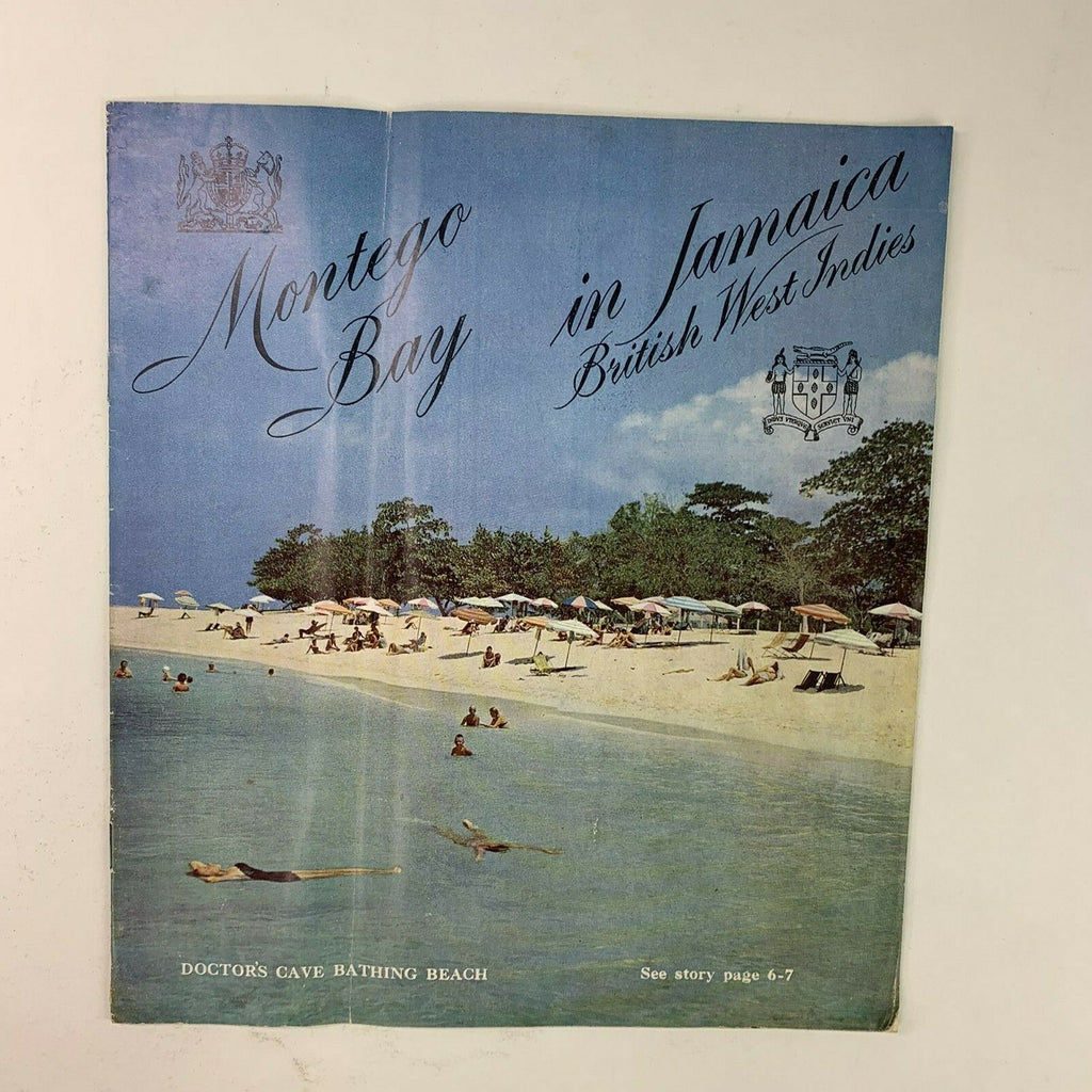 Montego Bay in Jamaica British West Indies Color Brochure Booklet