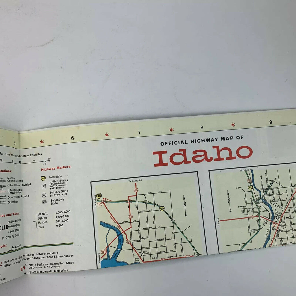 IDAHO 1969 Official Highway Map
