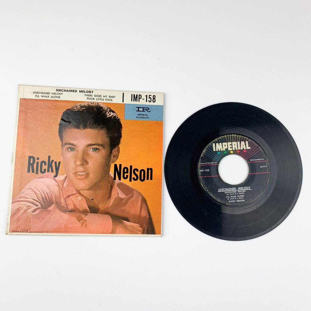 Vinyl Music Record Ricky Nelson Unchanged Melody Records 45 7" IMP-158