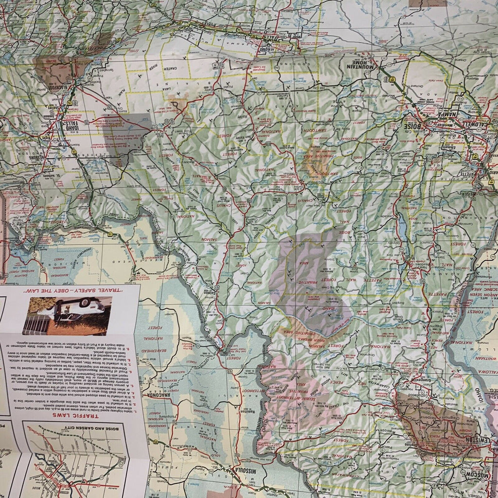 IDAHO 1969 Official Highway Map