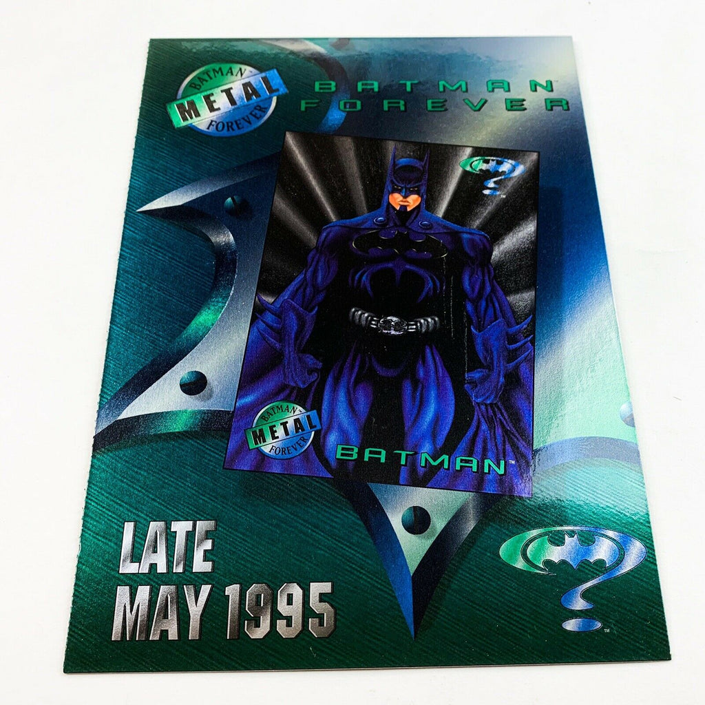 1995 Batman Forever Fleer Metal Promo Premiere Movie Art Jumbo 5x7 Card