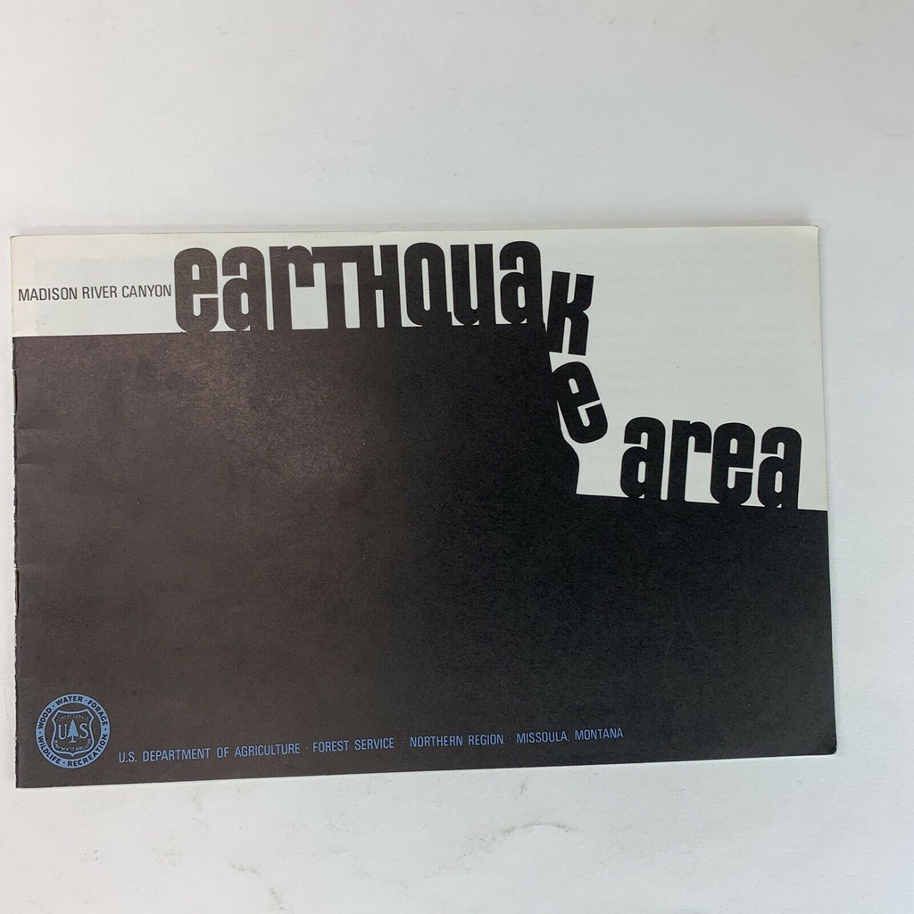 Earthquake Area 1966 Madison River Canyon Gallatin Forest Montana Brochure