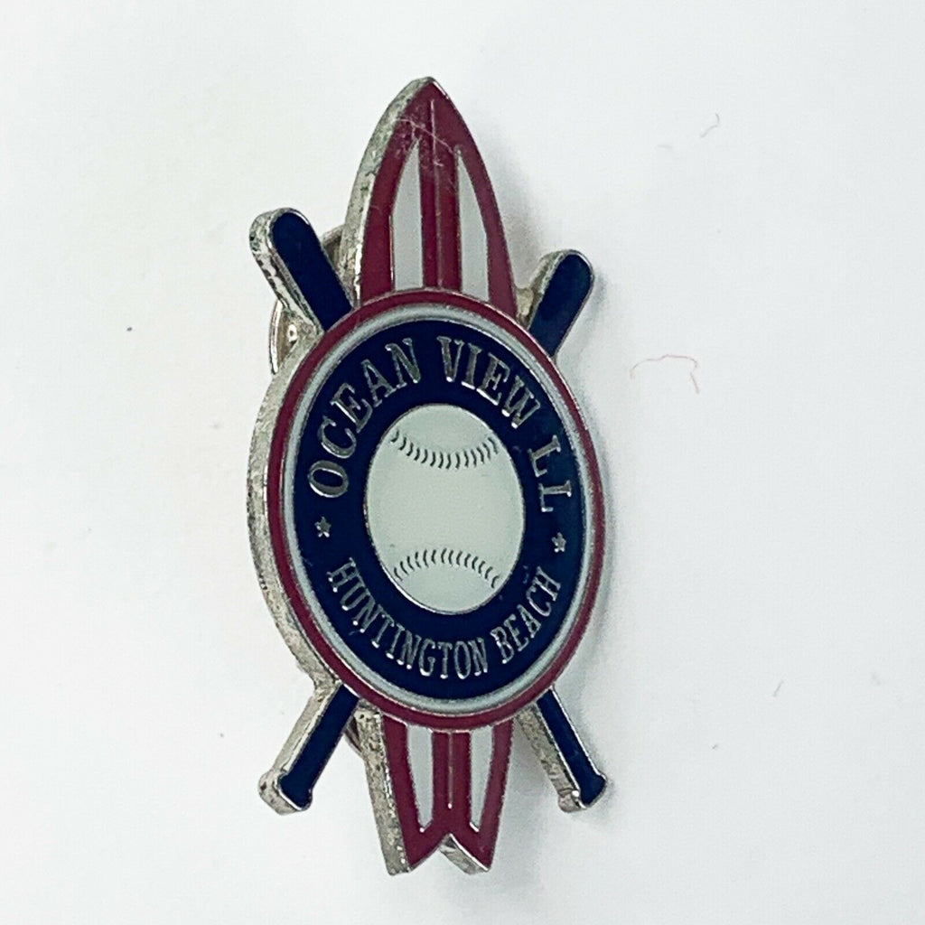 Ocean View Little League Huntington Beach California Baseball Lapel Pin