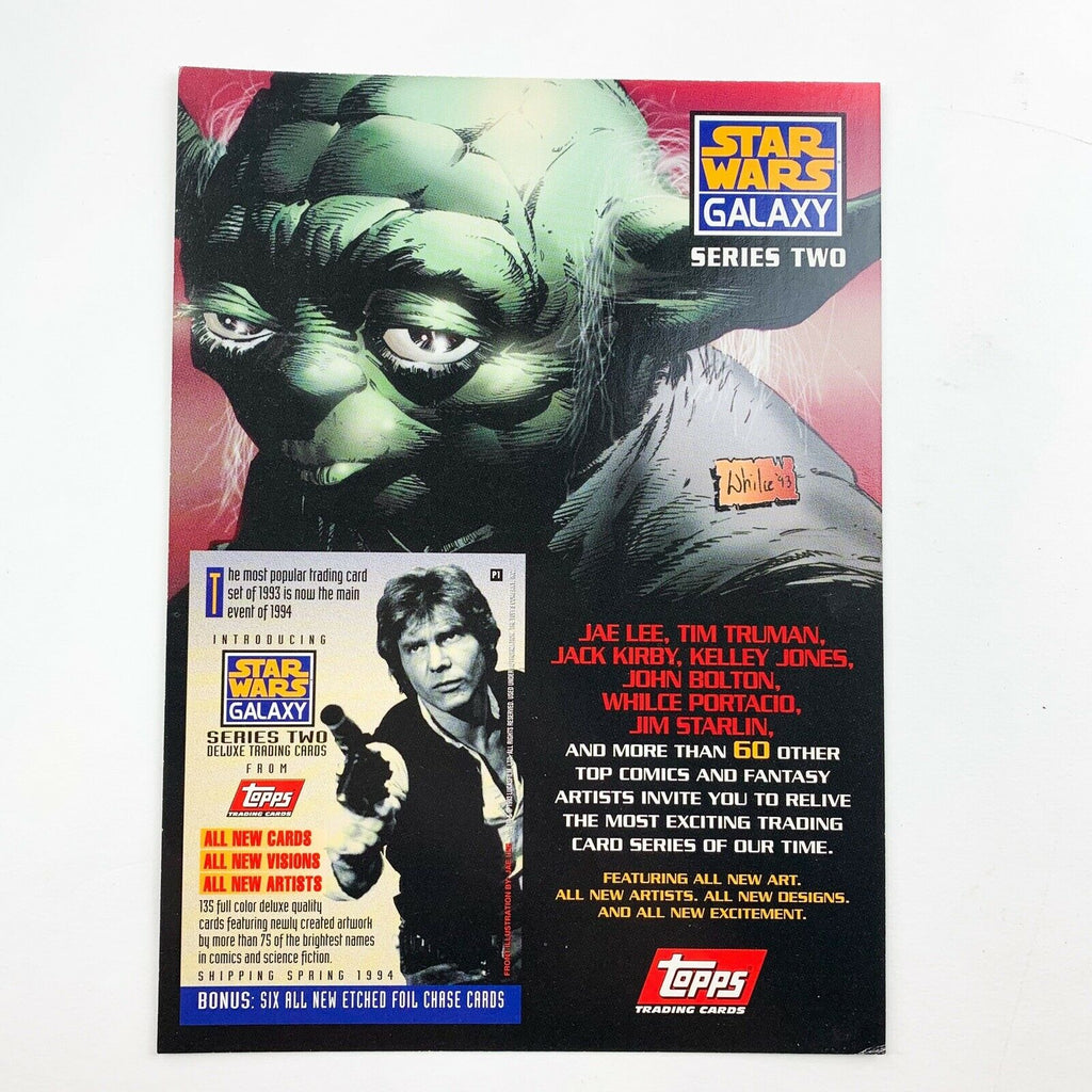 Star Wars GALAXY SERIES 2 Two Promo Card Jumbo Topps Trading Cards