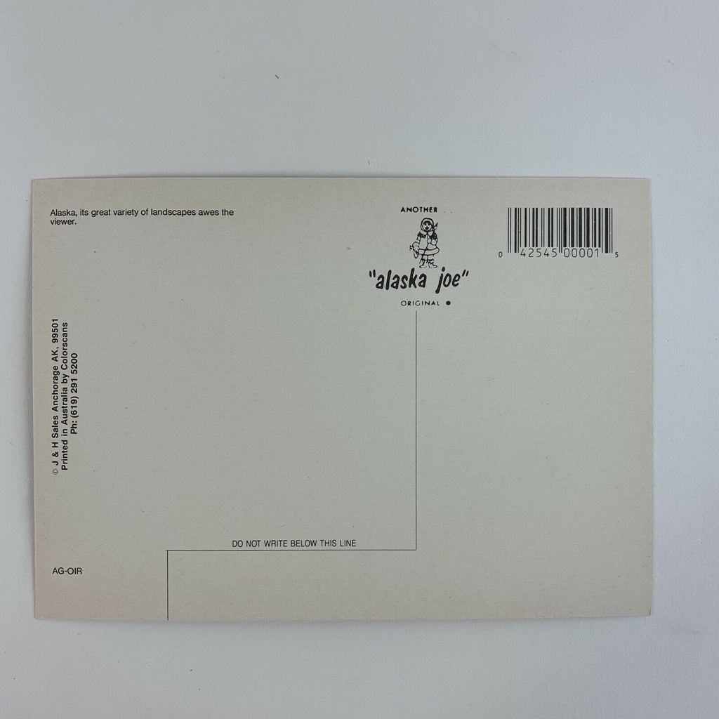 Alaska Joe Spectacular & Beauiful Postcard