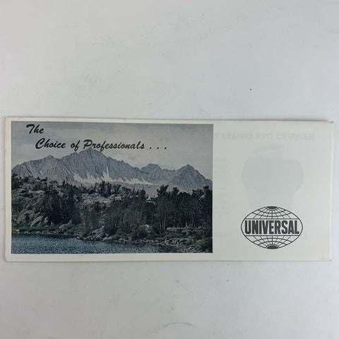 Back Country Universal Field Equipment Travel Backpack Styles Brouchure Ad