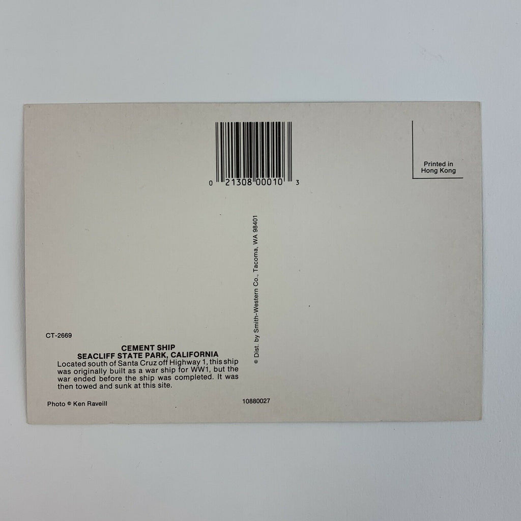 Cement Ship Seacliff State Park California Postcard