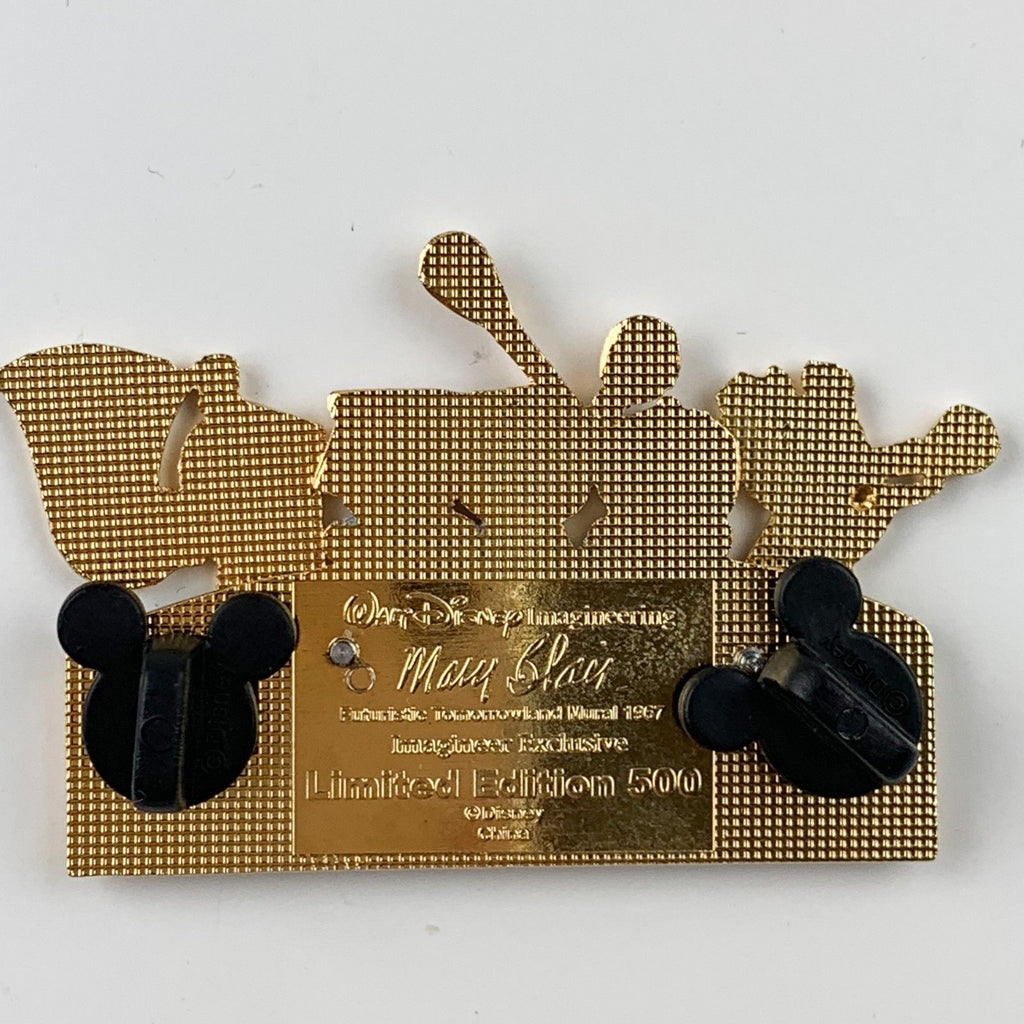 Disney WDI Futuristic Tomorrowland Mural Mary Blair Small World LE 500 Pin